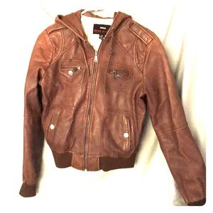 Genuine Leather Bomber Jacket